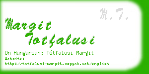 margit totfalusi business card